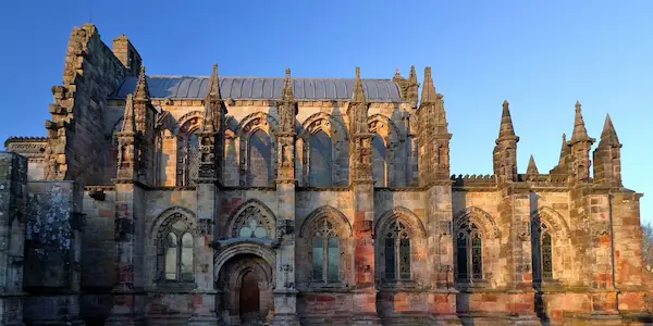 Rosslyn Chapel, Scotland - historic chapel renowned for intricate stone carvings and legends surrounding it